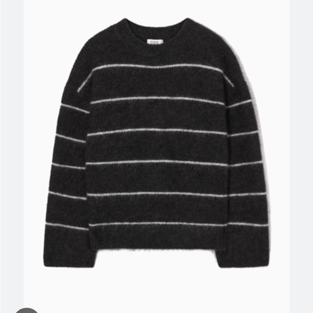 COS Striped Mohair-Blend Sweater